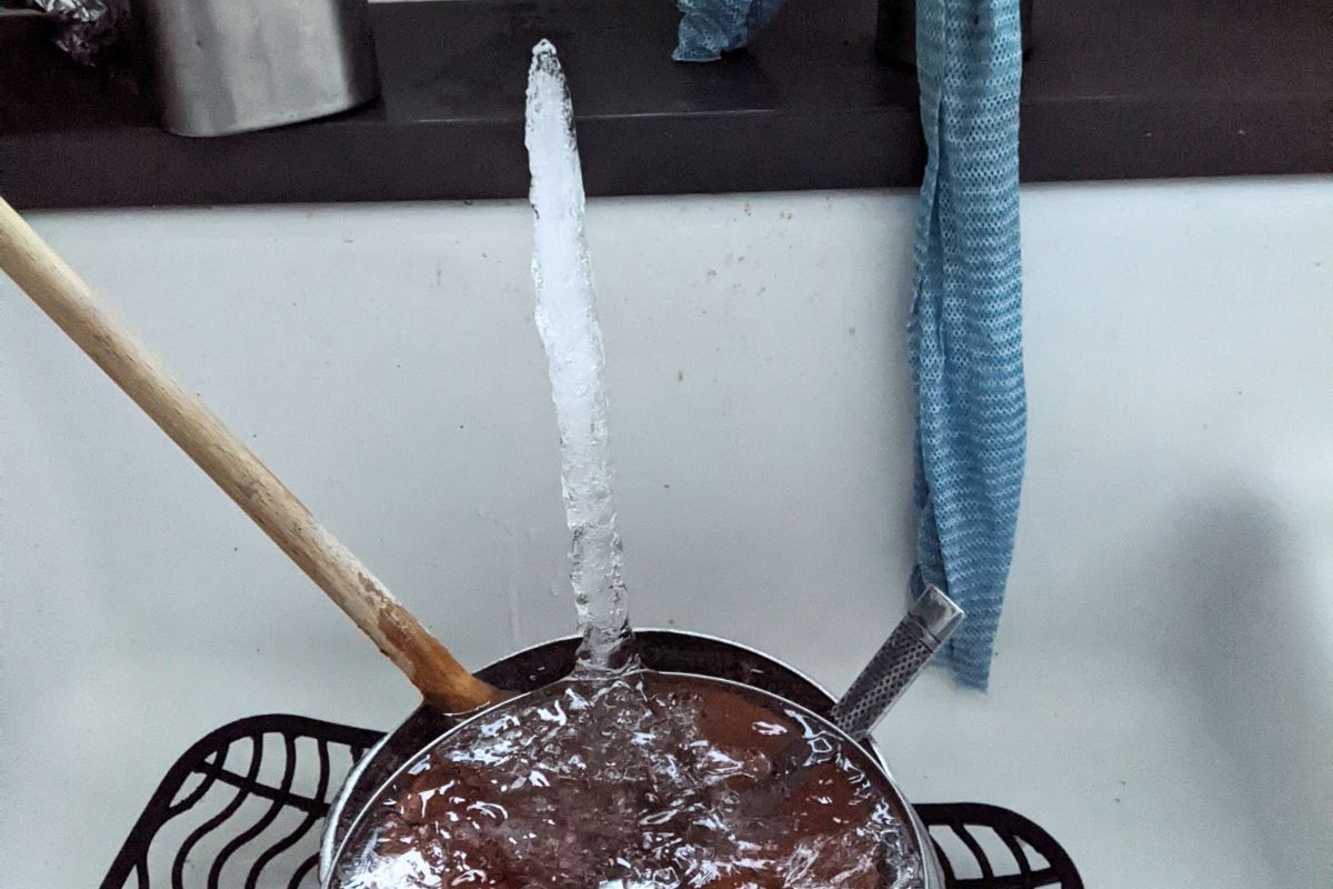 caption: John Jordan’s home in Corbett, Oregon, got awfully cold with no heat, water or internet during several days of storms across the Northwest and country.