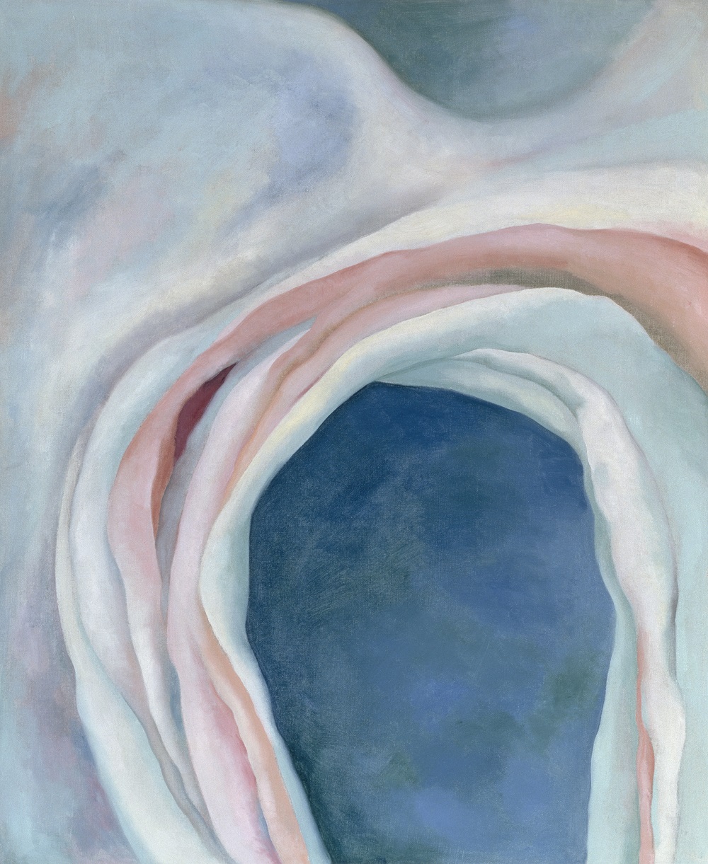 caption: Georgia O'Keeffe's "Music Pink and Blue No. 1"