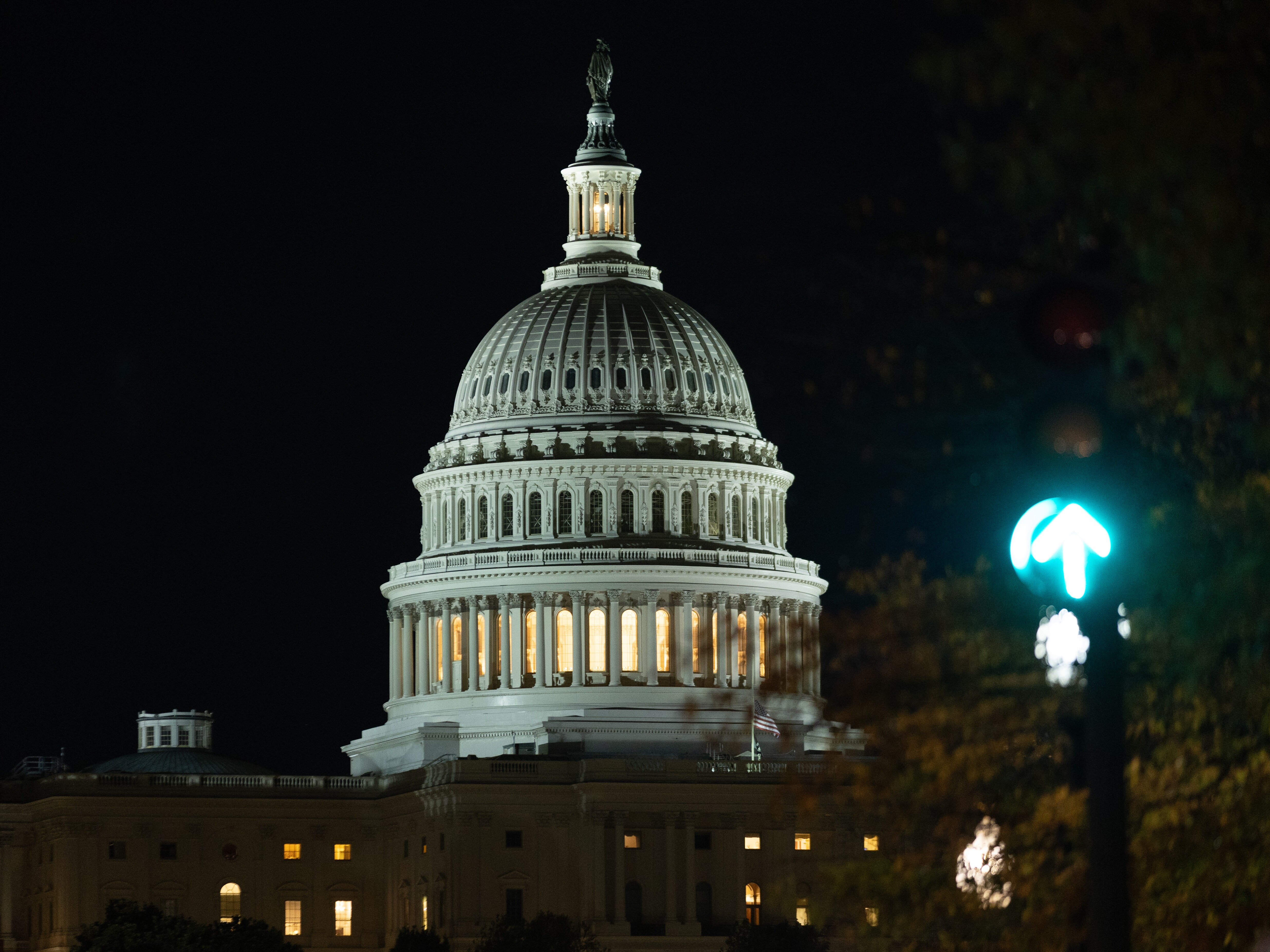 caption: This photo taken on Nov. 12  shows the U.S. Capitol in Washington, D.C., the United States. The U.S. House of Representatives on Wednesday night passed a Senate-approved spending package, ending the congressional deadlock that led to the longest government shutdown in American history.