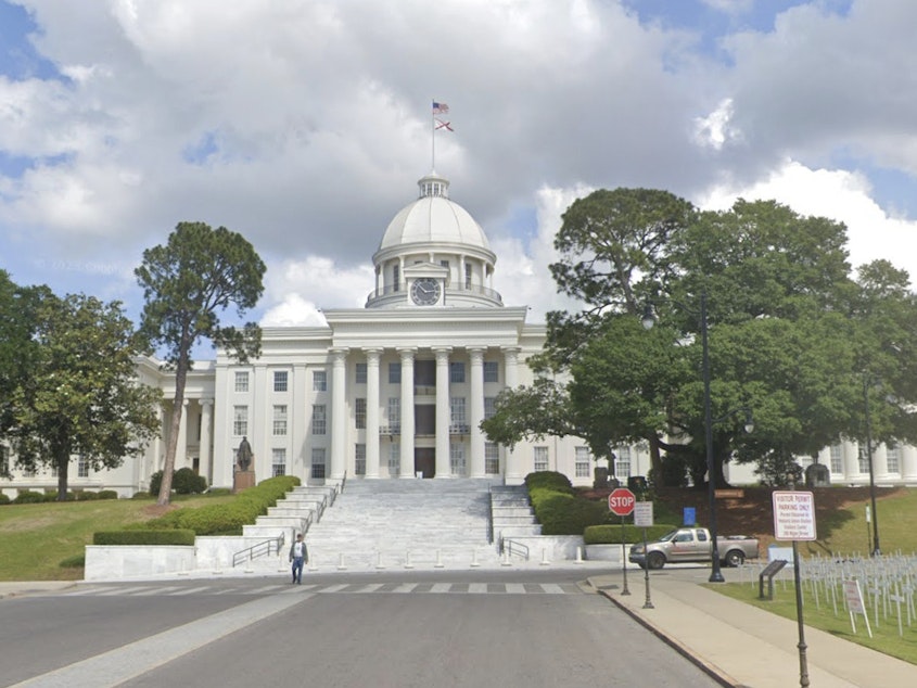 caption: Alabama lawmakers approved a bill barring public colleges and other entities from using money to support diversity, equity and inclusion programs.