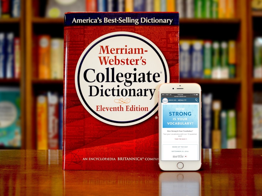 caption: "Although clearly a desirable quality, <em>authentic </em>is hard to define and subject to debate," wrote Merriam-Webster about its word of the year.
