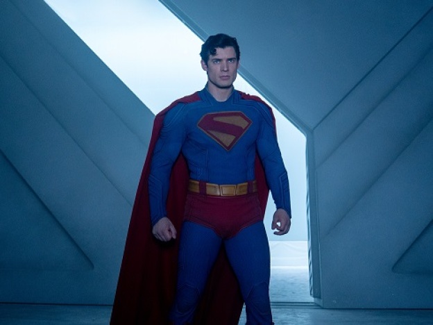 caption: David Corenswet as Superman in <em>Superman</em>, a Warner Bros. Pictures release.