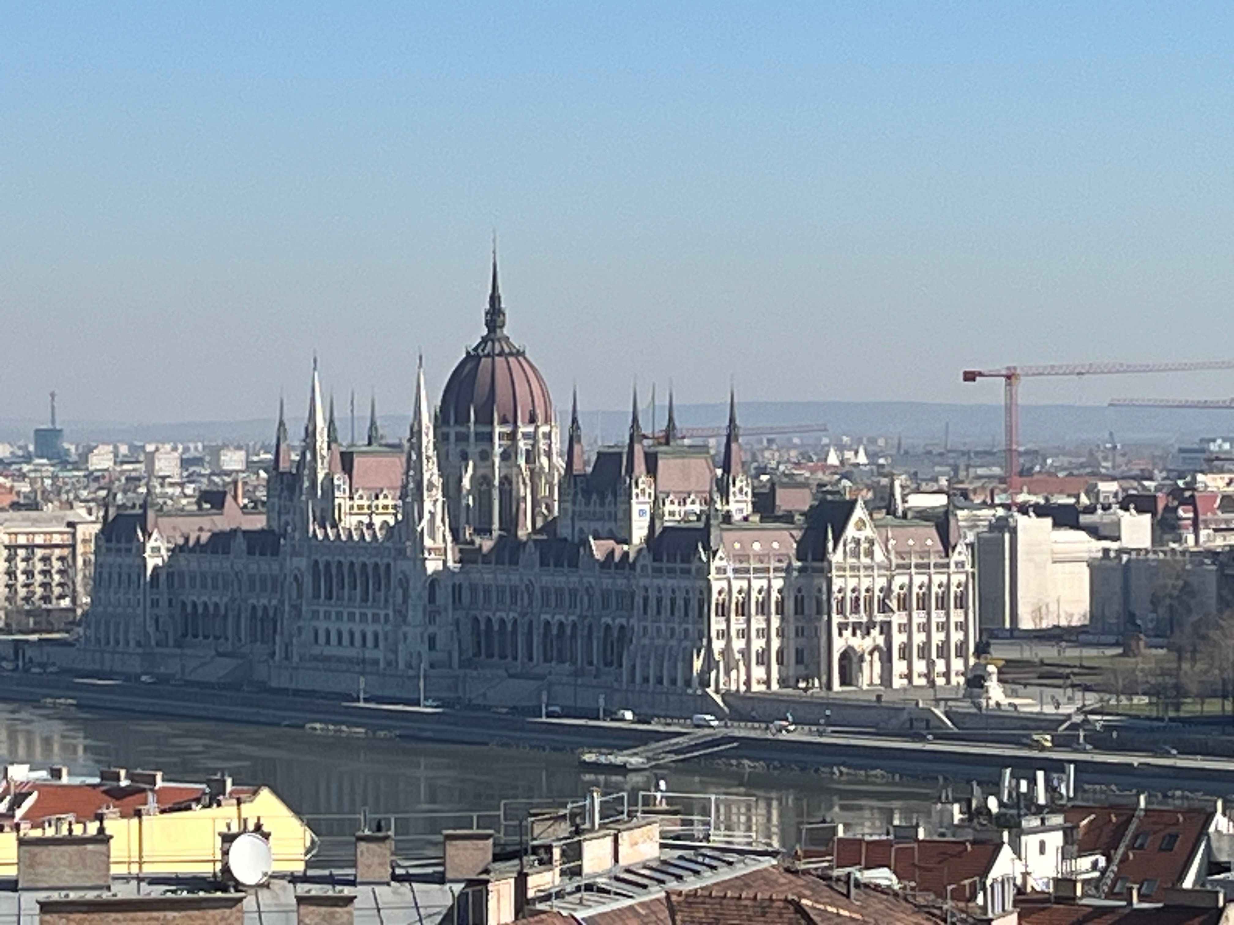 caption: Hungary's parliament building as seen from Buda Castle, where Prime Minister Viktor Orban has moved his office to.