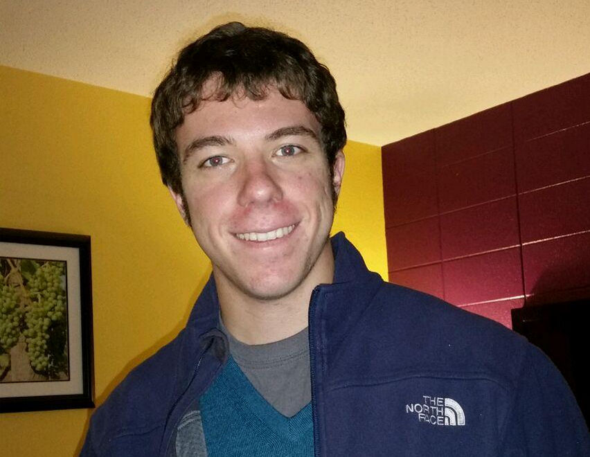 caption: Tom Zbyszewski is seen in a family photo. His father, Richard, called it one of his favorite photos of his son.