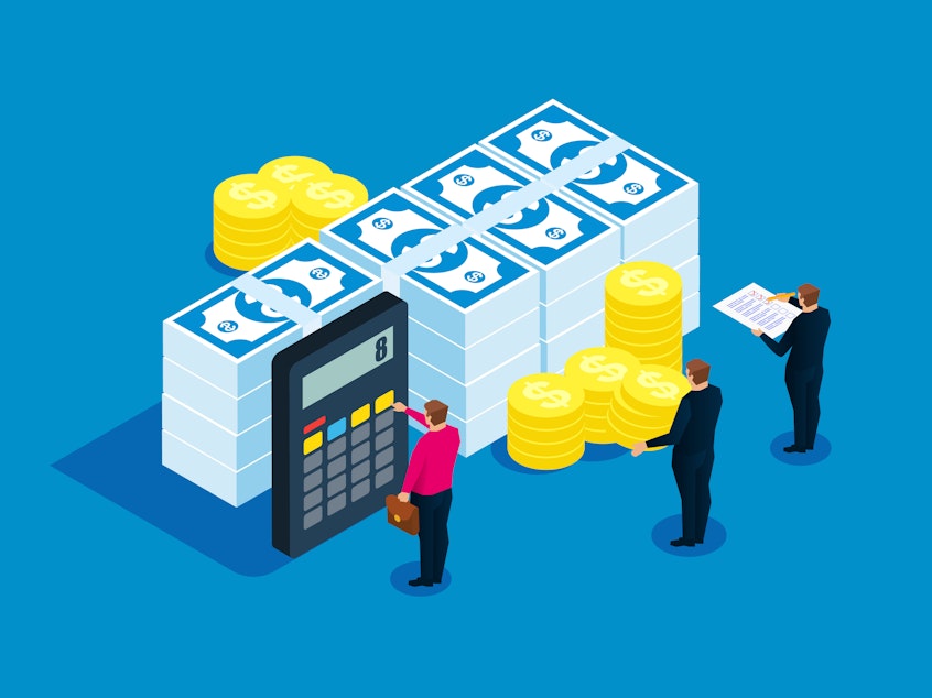 Financial statistics, accountant, bill calculation