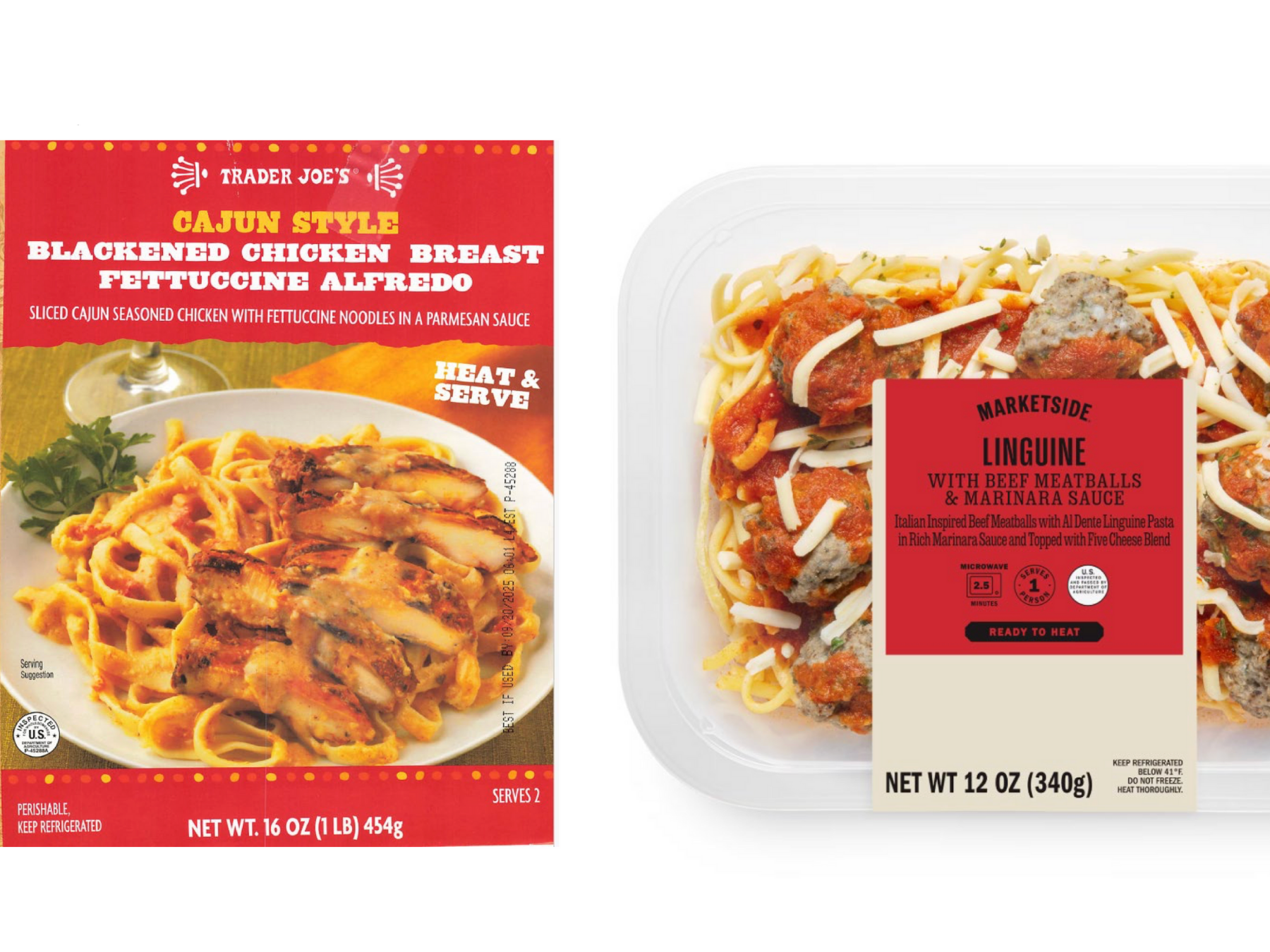 caption: The USDA is warning people not to eat specific batches of heat-and-eat products containing pre-cooked pasta, sold at Trader Joe's and Walmart. The dishes are more likely to be in customers' fridges than on store shelves.