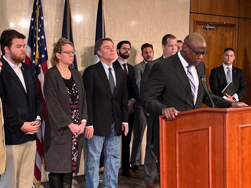 caption: In April, Indianapolis leaders and legal representatives announced a set of coordinated lawsuits against a delinquent landlord, JPC Affordable Housing Foundation, which has failed to pay $1.7 million in water bills at four apartment complexes. The utility company now says it plans to shut off service Sept. 30 if an agreement can't be reached.