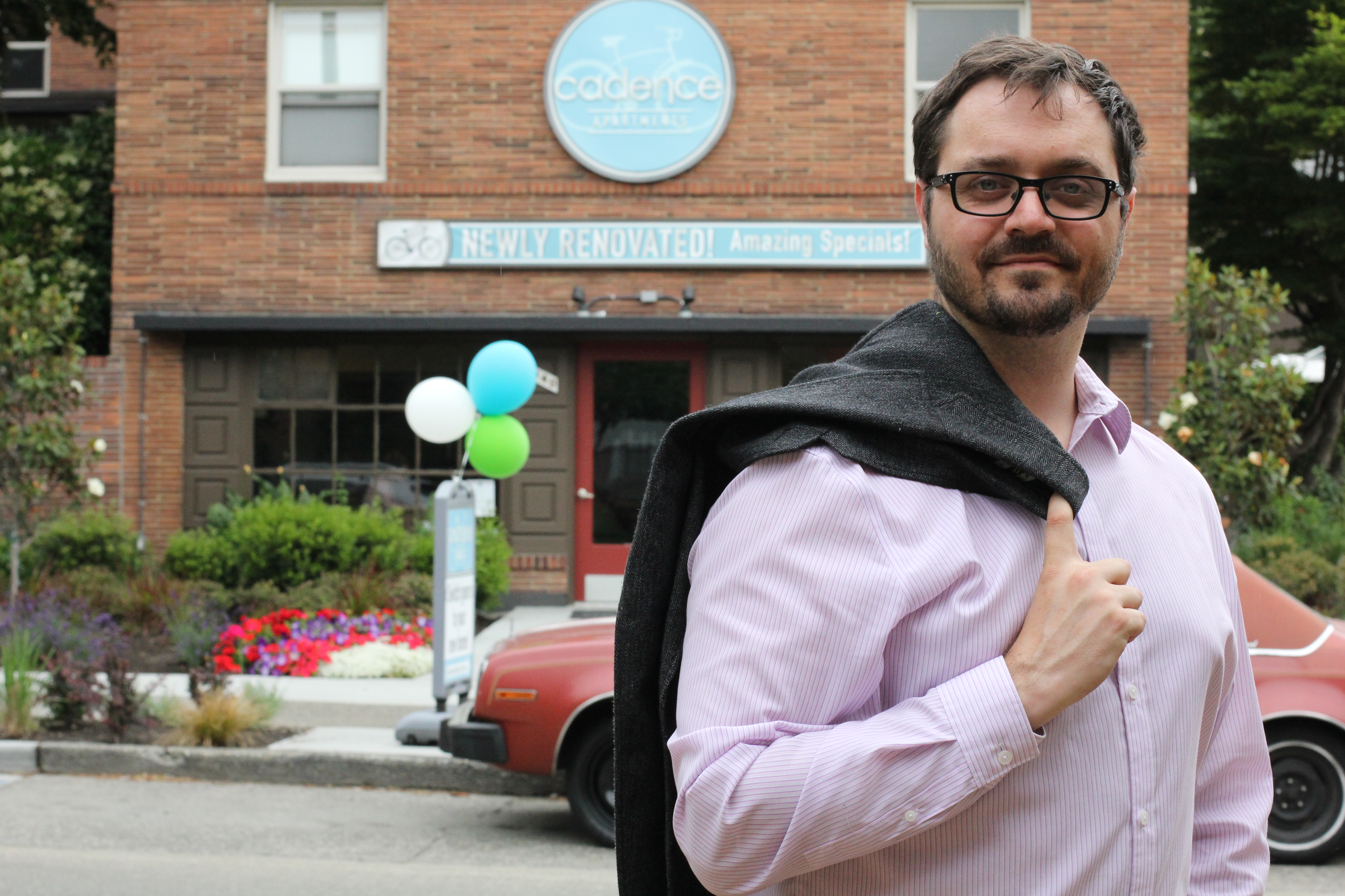 caption: Jon Grant, a candidate for Seattle City Council position 8, said he was approached by developer to settle a land deal in downtown Seattle.