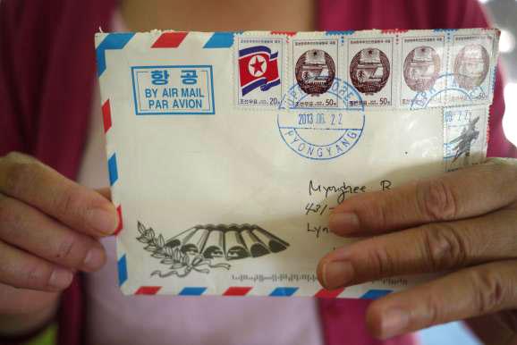 caption: Kenneth Bae has been able to send some correspondence, including this letter, to his family in Edmonds, Wash.