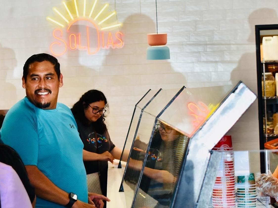 caption: The SolDias ice cream stores in the Dallas-Fort Worth area noticed some customers were downsizing their orders this summer. The chain is exploring ways to cut costs to keep prices in reach.