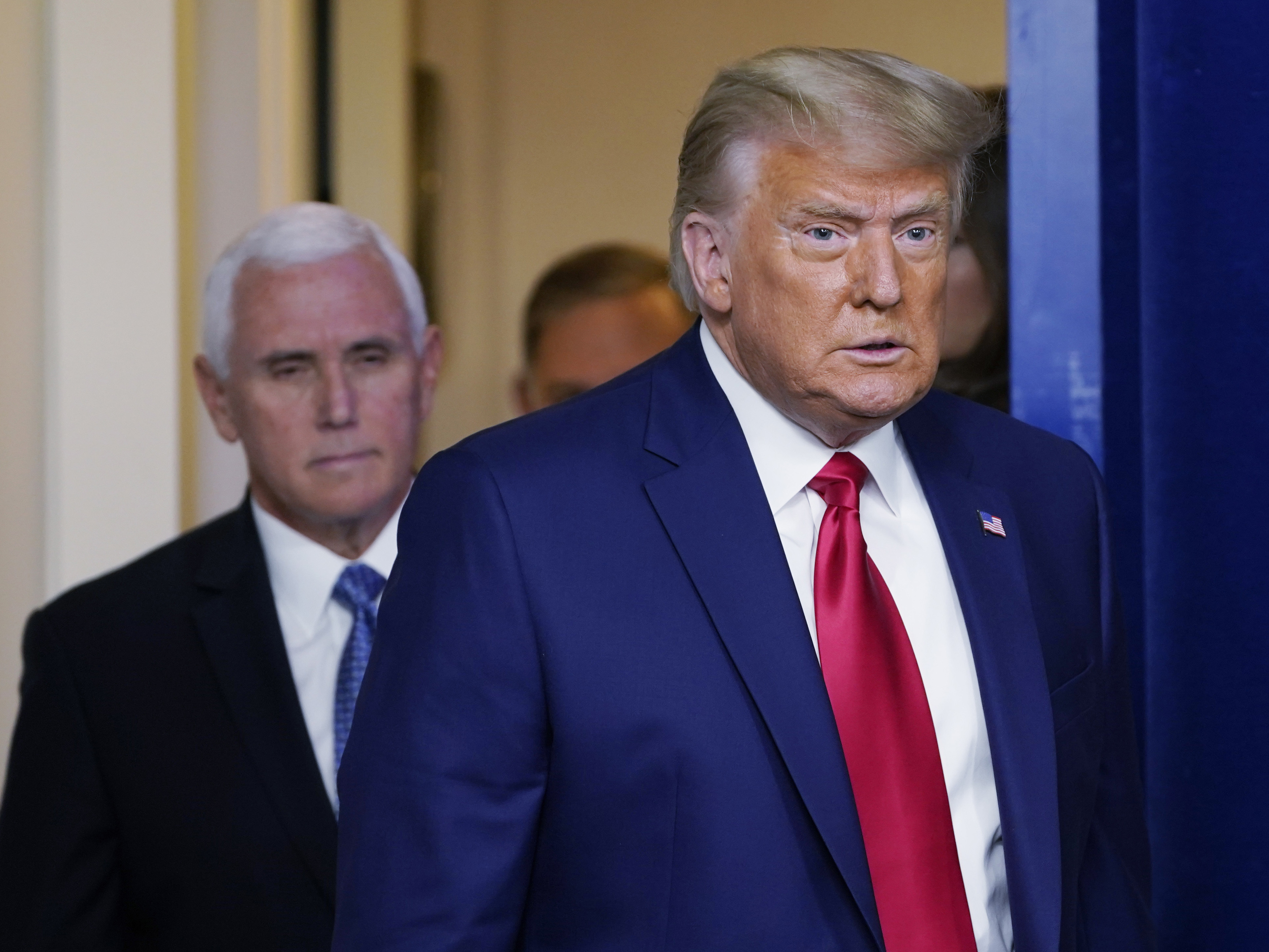 caption: President Trump is putting public pressure on Vice President Pence to overturn election results during Wednesday's joint session of Congress — something Pence cannot do by law.