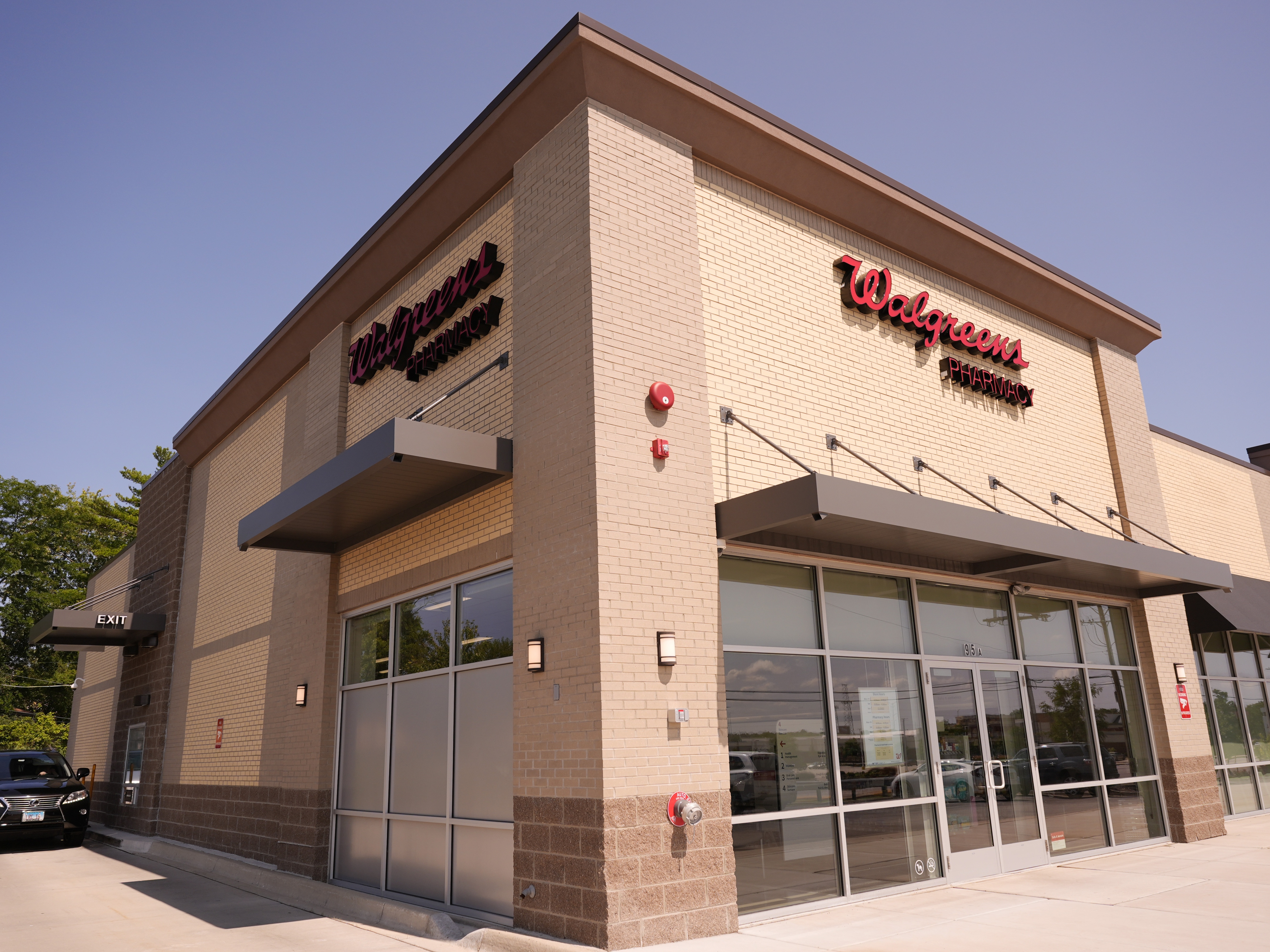 caption: A Walgreens pharmacy store is seen in Deerfield, Ill., July 25, 2024.