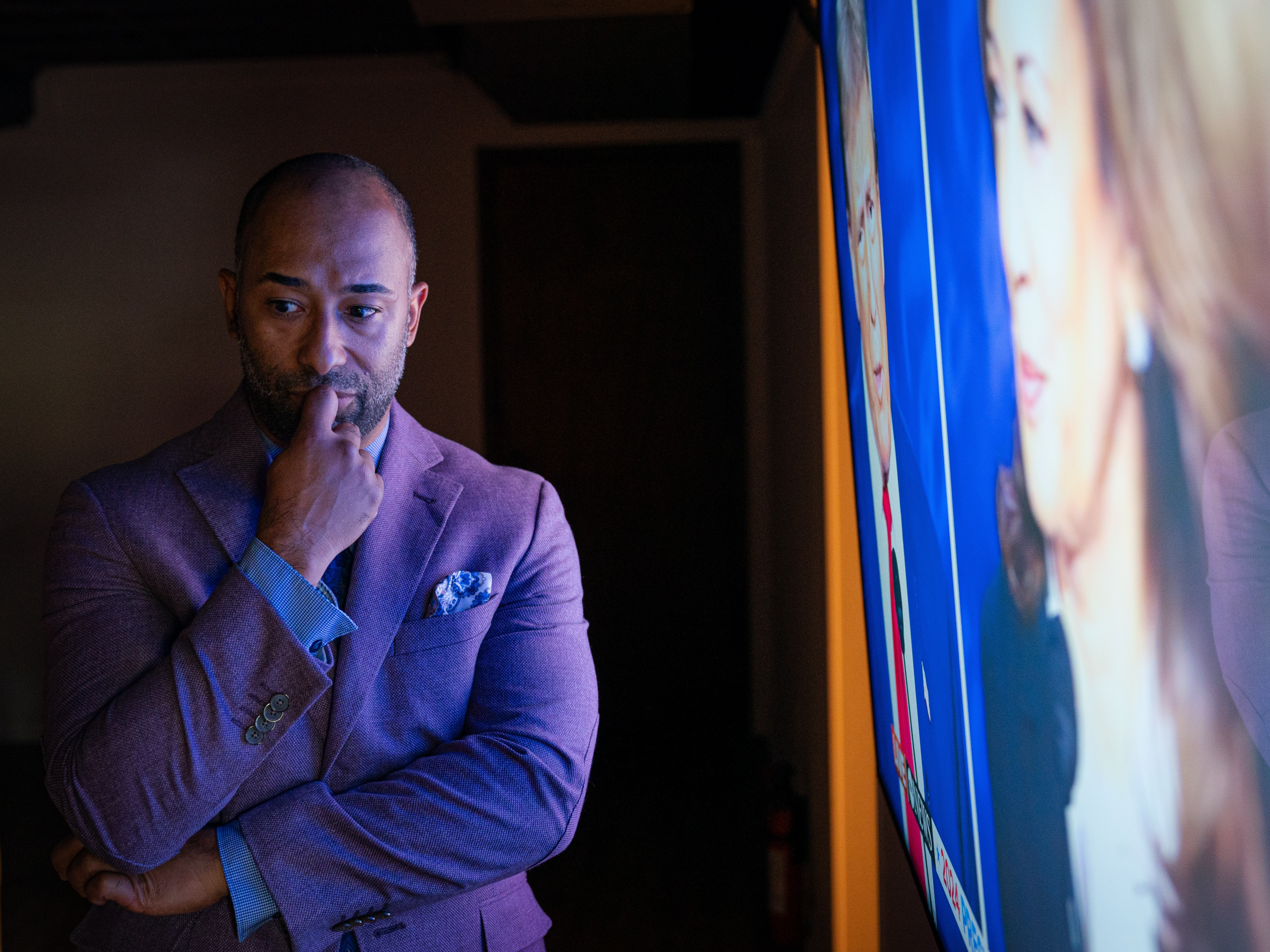 caption: Georgia voter Cameron Lewellen has struggled with his vote in the upcoming presidential election. He has voted for Republicans and Democrats in recent years.