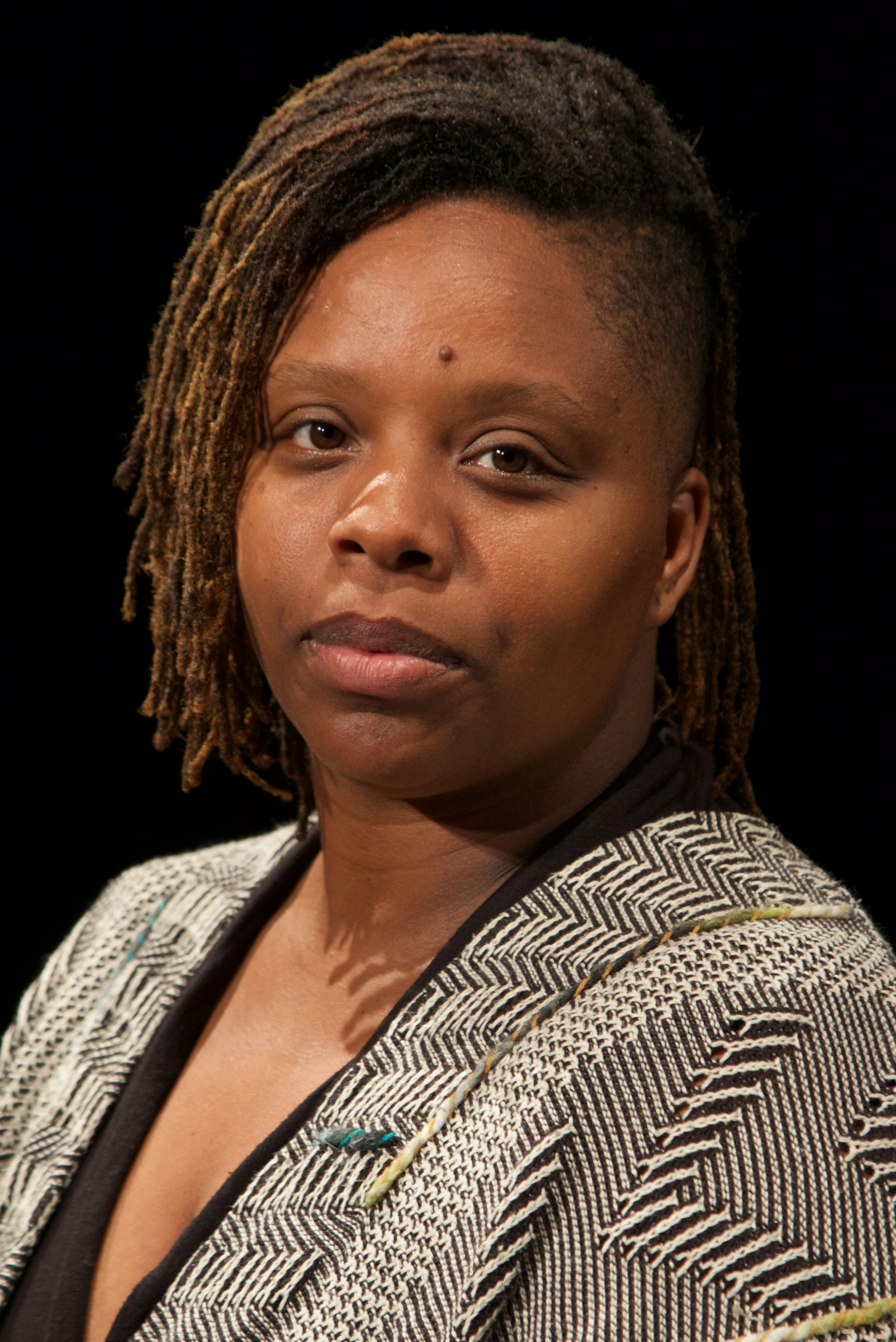 caption: Black Lives Matter national co-founder Patrisse Khan Cullors