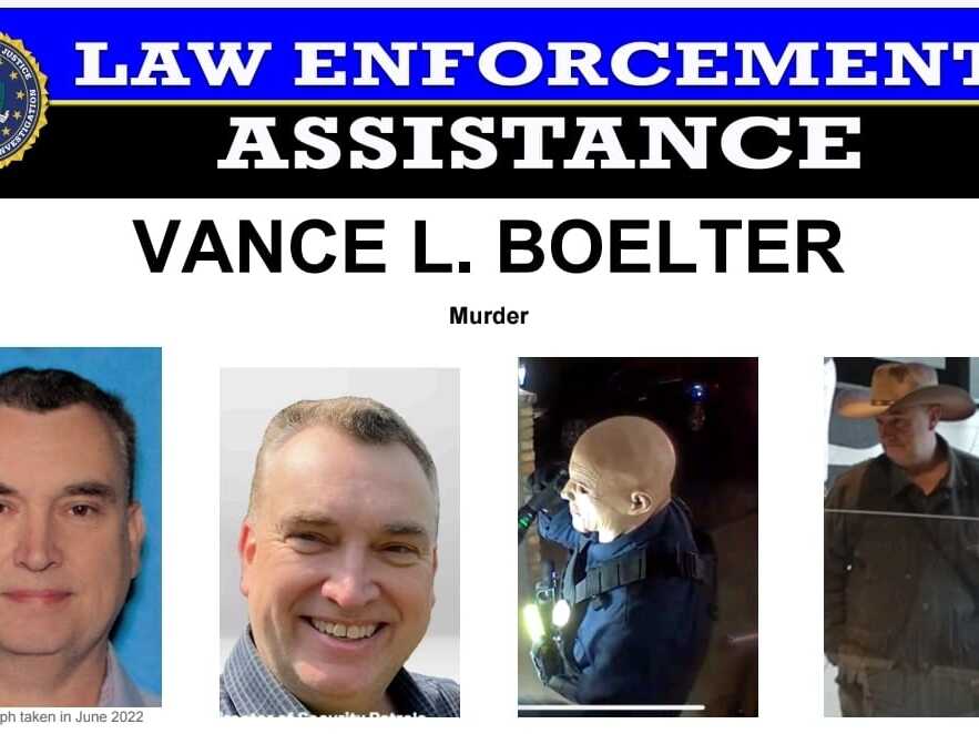 caption: Vance Luther Boelter, age 57, is the suspect in targeting political shootings in Minnesota that left one Democratic lawmaker dead. A national manhunt is underway for Boelter who authorities say was last spotted on a camera in the city of Minneapolis. Boelter is shown here in photographs compiled by the FBI for a wanted poster.
