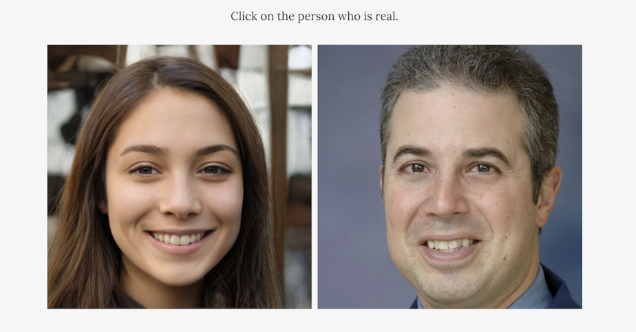 caption: An image from the Which Face Is Real website, which trains users to spot fake digital identities