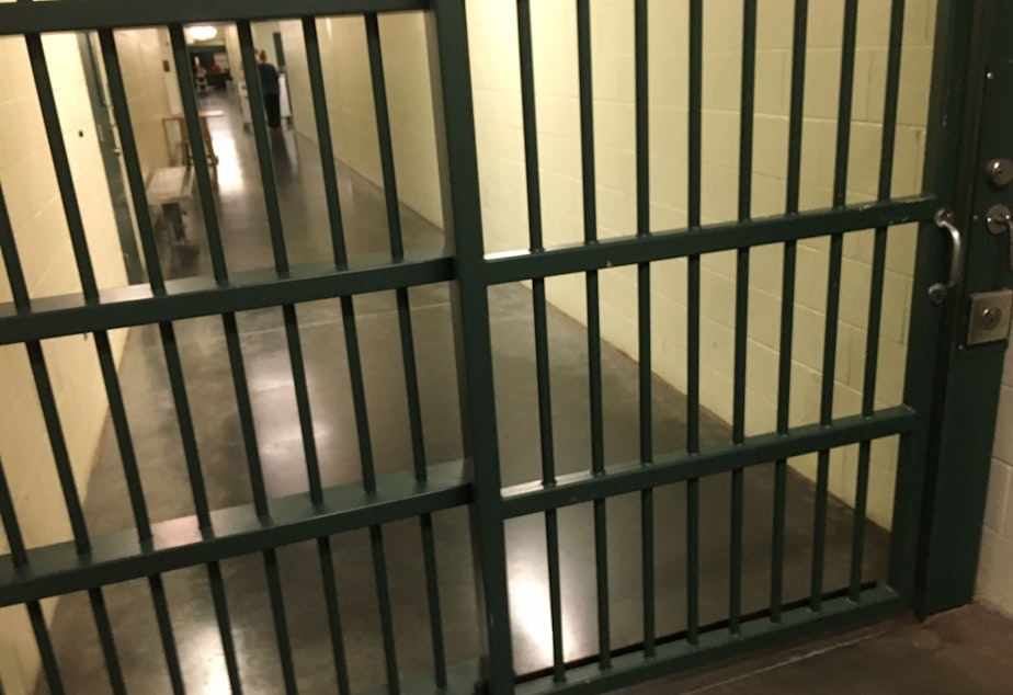 caption: Washington jails have reduced their populations by more than half since the start of the COVID-19 crisis, according to tracking by the Washington Association of Sheriffs and Police Chiefs