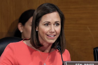 caption: An anti-trafficking advocate accused Sen. Katie Britt, R-Ala, of distorting her story in the GOP response to President Biden's State of the Union address.