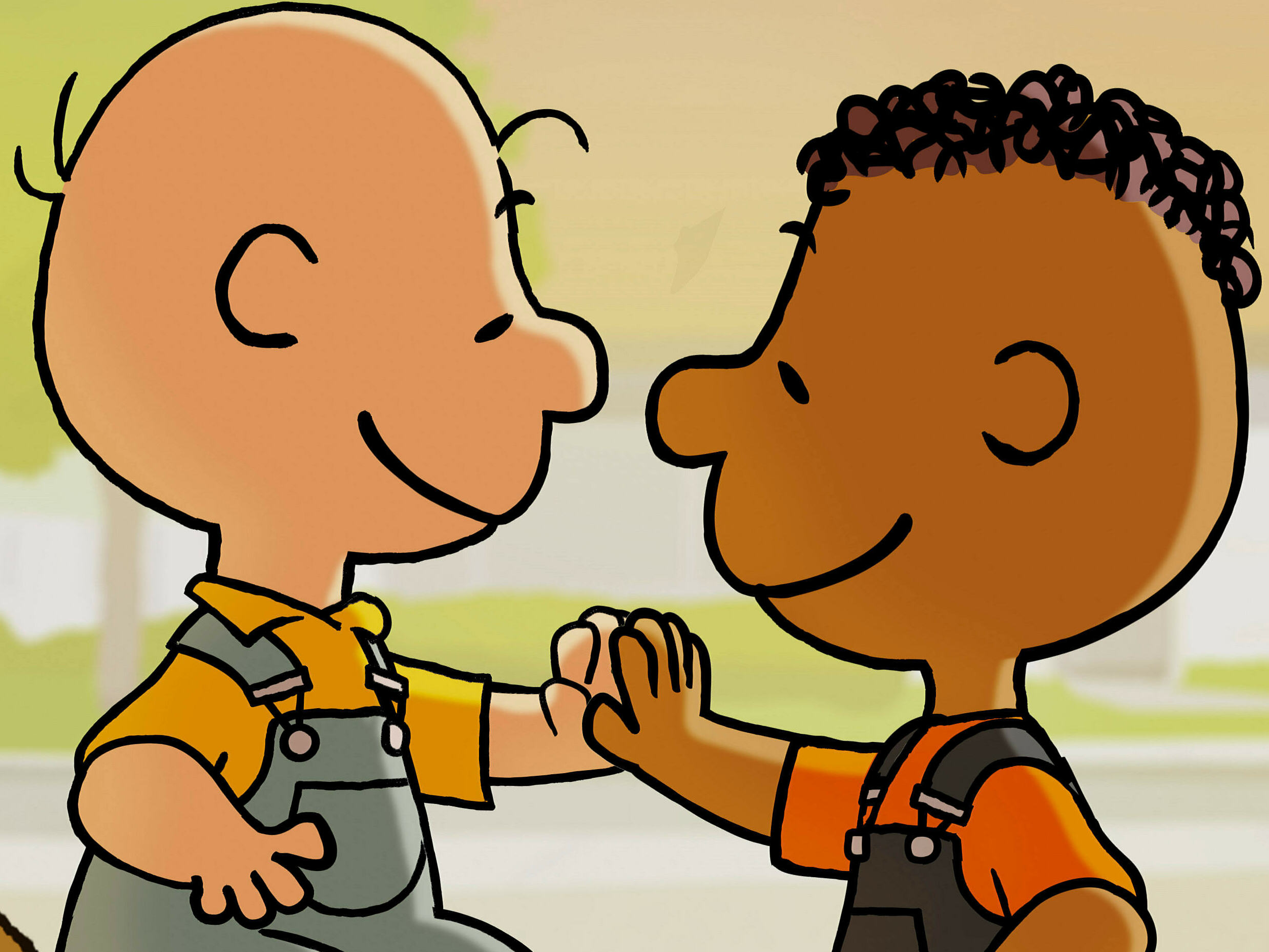 caption: An Apple TV+ animated special shows how Franklin, the first Black <em>Peanuts</em> character, meets Charlie Brown and friends in <em>Snoopy Presents:</em> <em>Welcome Home, Franklin.</em>