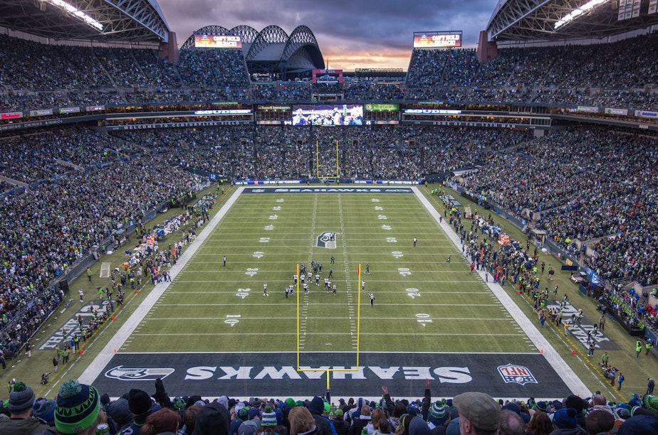 caption: Seahawks CenturyLink Field Dec. 28, 2014 vs. Rams