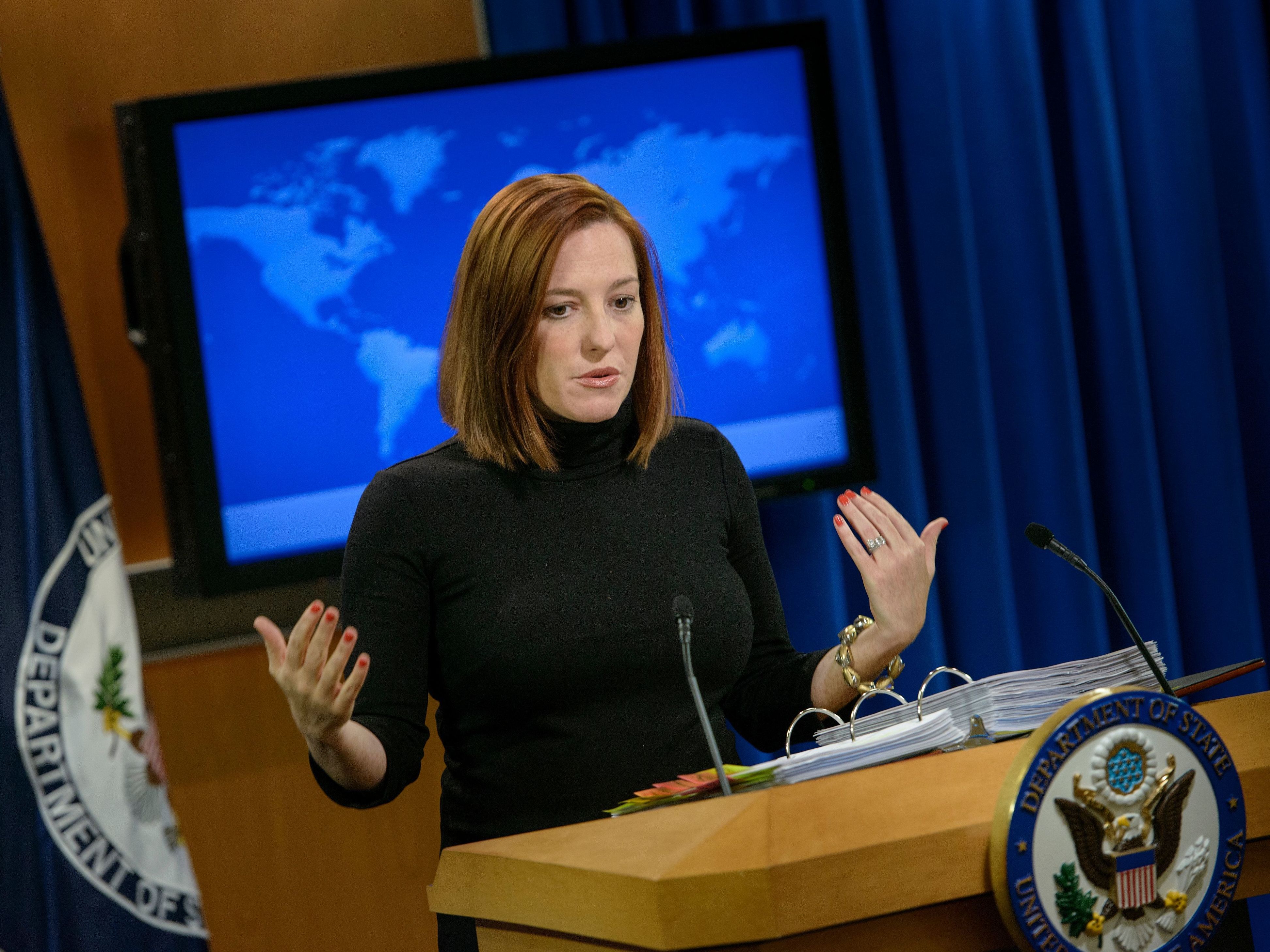 caption: President-elect Joe Biden has named Jen Psaki to be his White House press secretary. Psaki was State Department spokeswoman and White House communications director during the Obama administration.