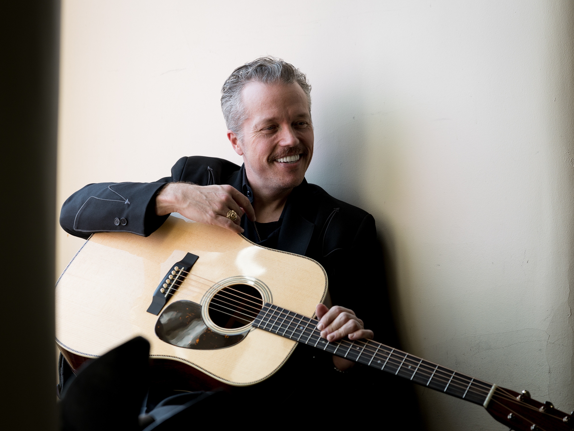 caption: Jason Isbell says his latest album, <em>Foxes in the Snow</em> is about "growing and changing ... and not about accusing Amanda [Shires] or any other individual person of any wrongdoing."