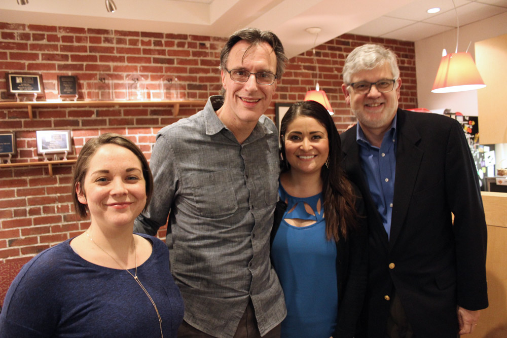 caption: 'Week in Review' panel Hanna Brooks Olsen, Bill Radke, Lorena Gonzalez and Randy Pepple.