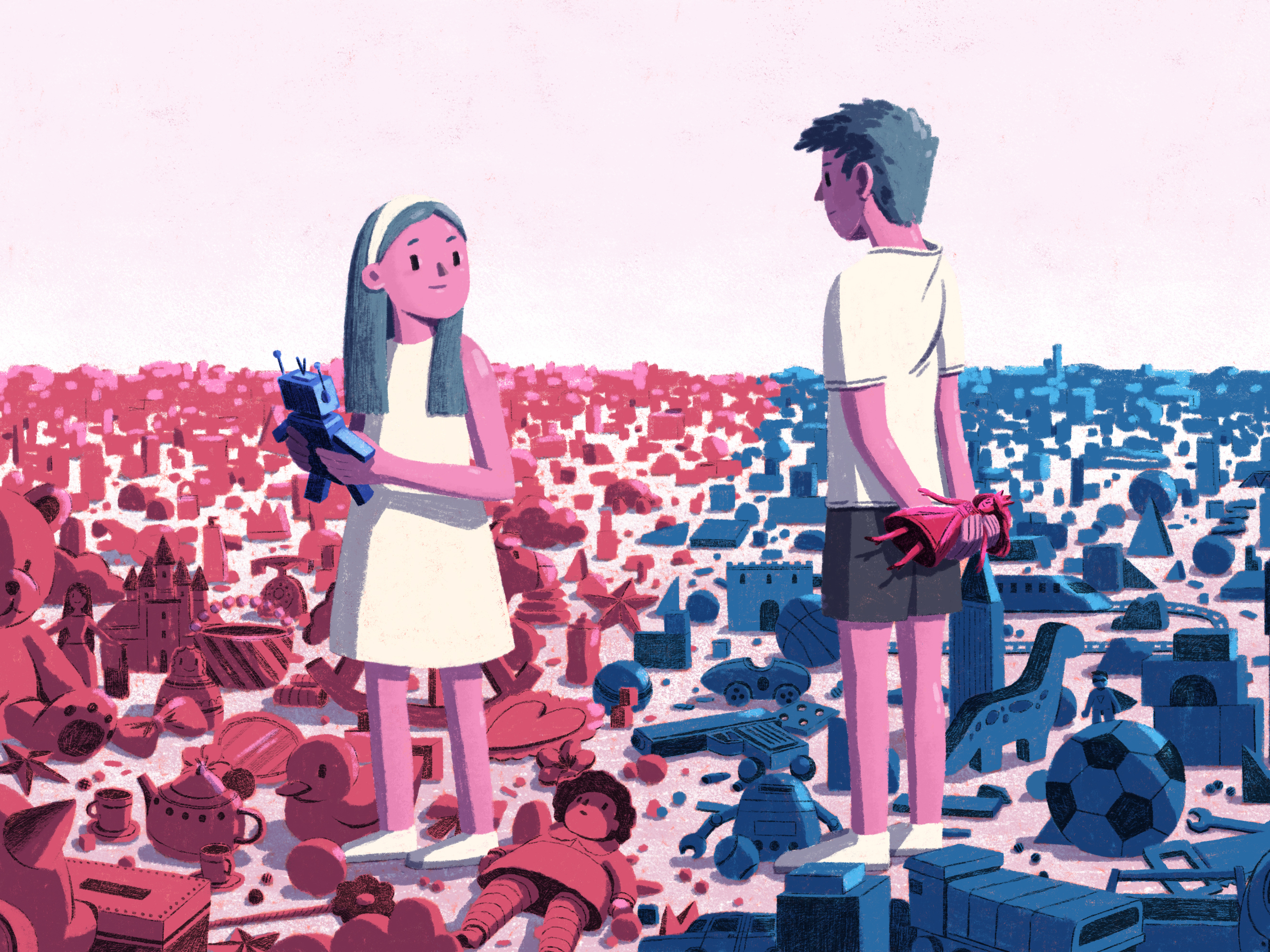 Gendered toys are more common today than ever before.