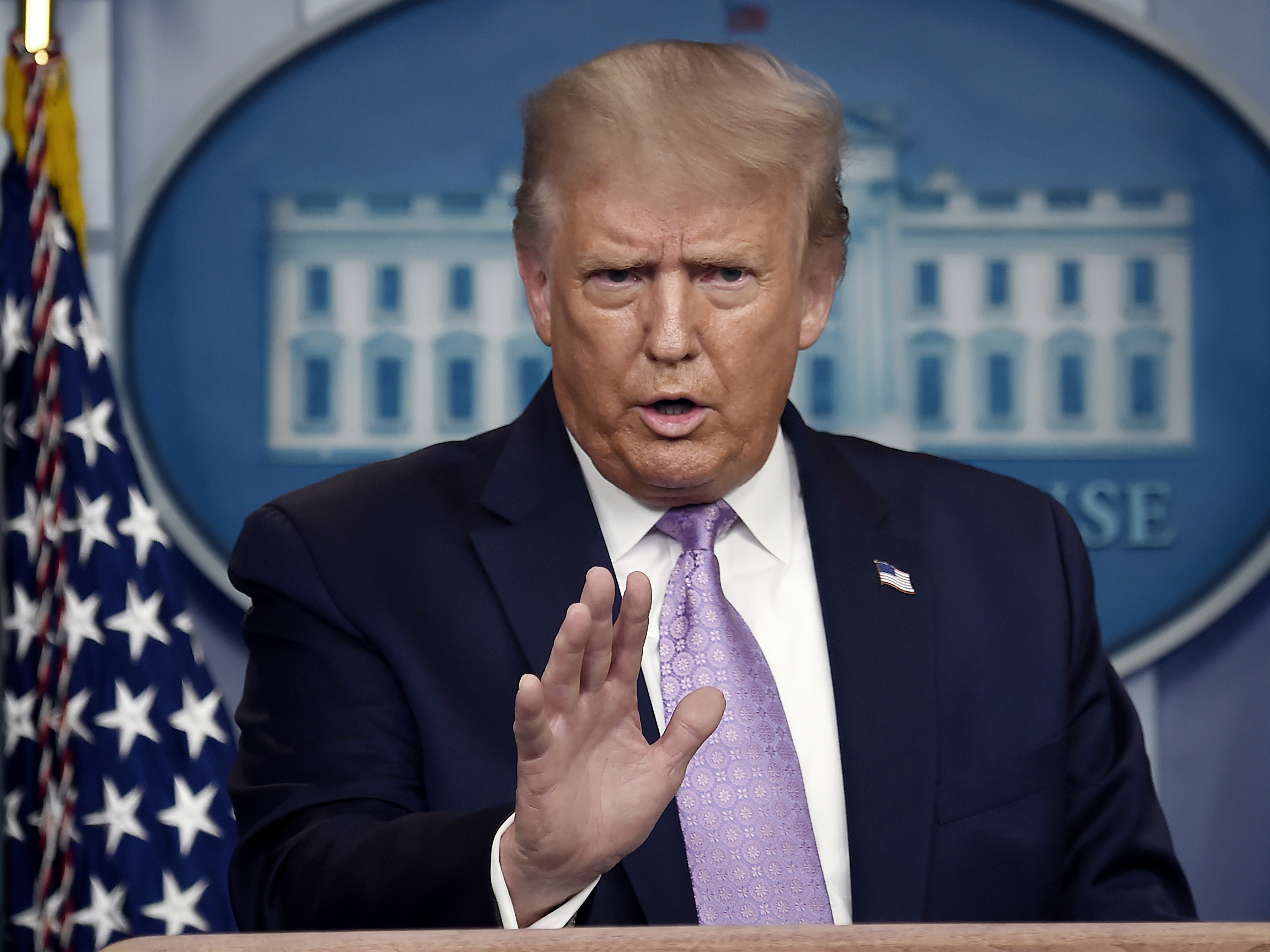 caption: Facebook said the president's claims violated its coronavirus misinformation policy, in a rare departure from the social network's largely hands-off approach to politicians.