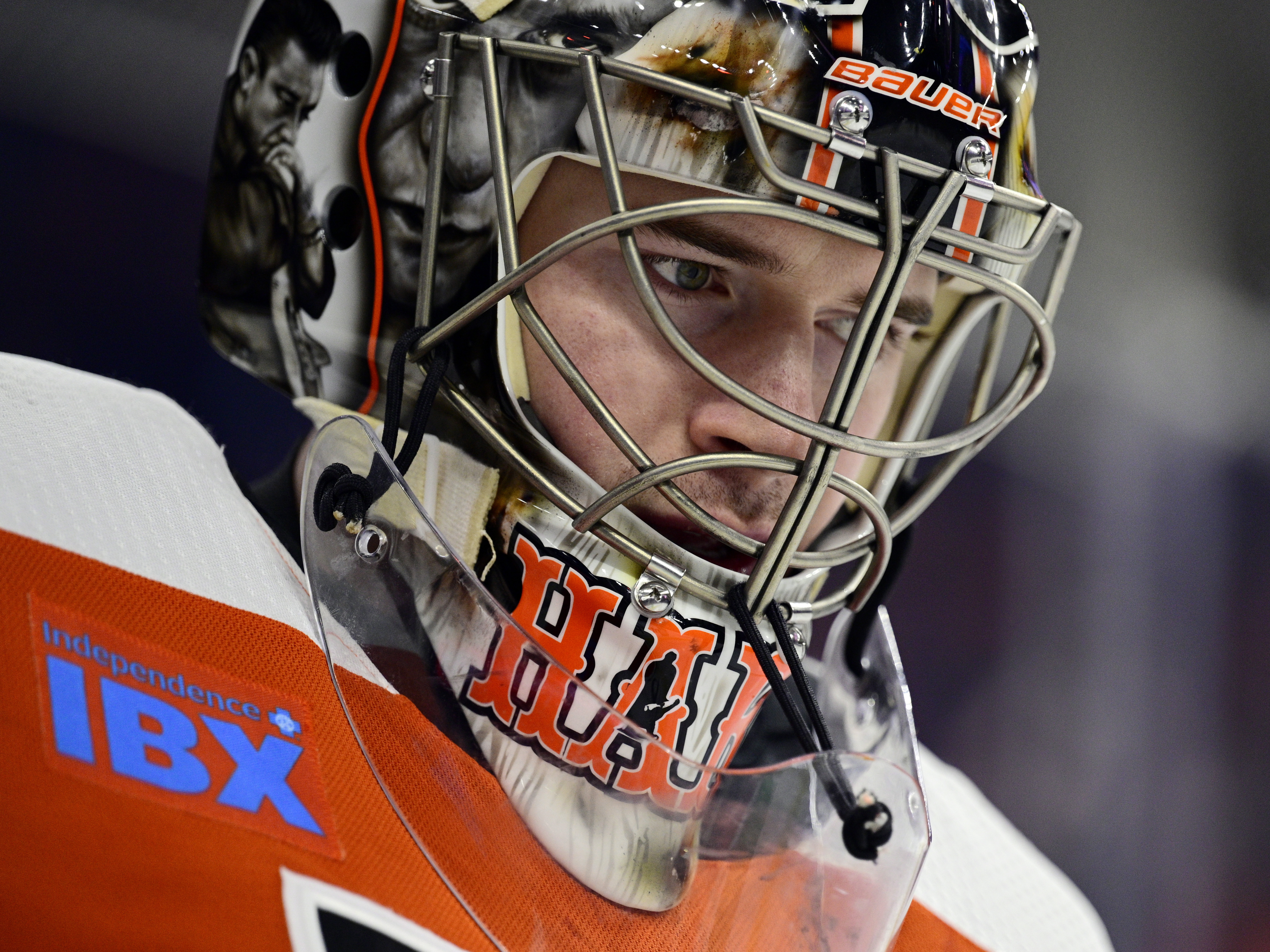 caption: Philadelphia Flyers' goaltender Carter Hart is one of four NHL players charged in connection with an alleged assault by several members of Canada's 2018 world junior team.