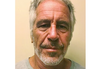 caption: This March 28, 2017 image provided by the New York State Sex Offender Registry shows Jeffrey Epstein.  (New York State Sex Offender Registry via AP)