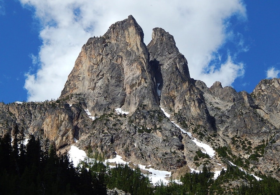 caption: Early Winters Spires in the North Cascades