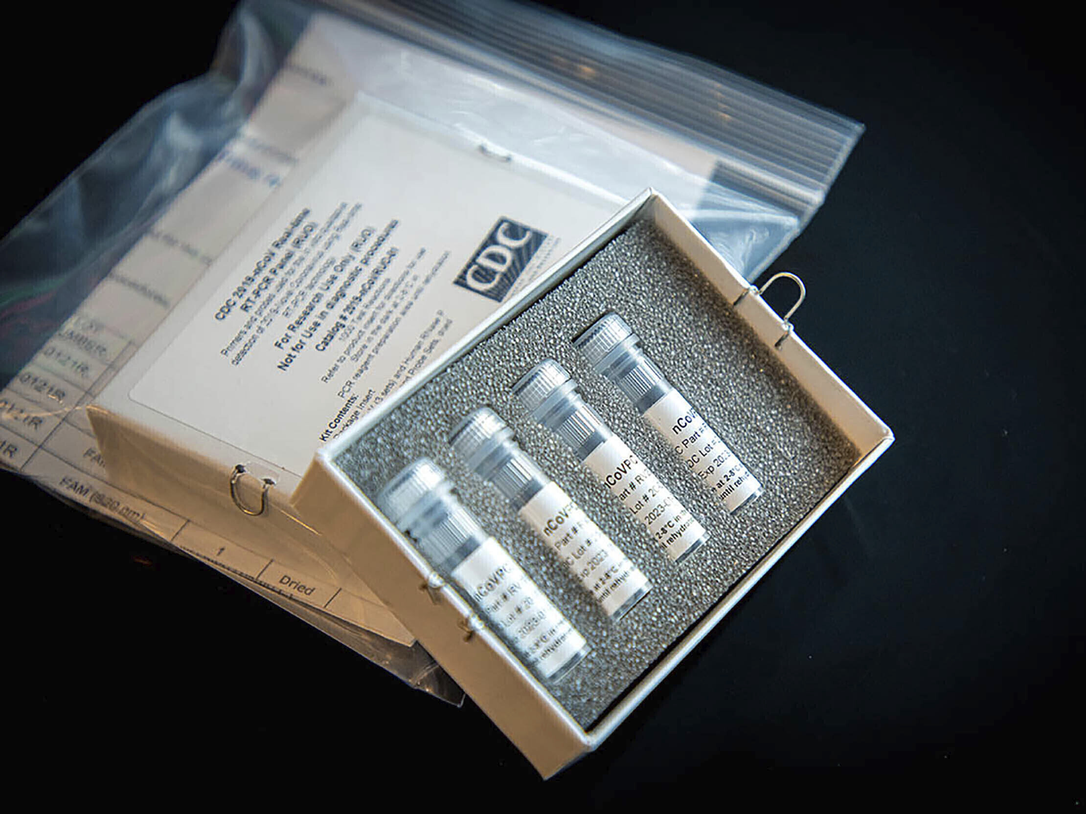 caption: The flawed coronavirus test kits went out to public laboratories in February. An internal Centers for Disease Control and Prevention review obtained by NPR says the wrong quality control protocols were used.