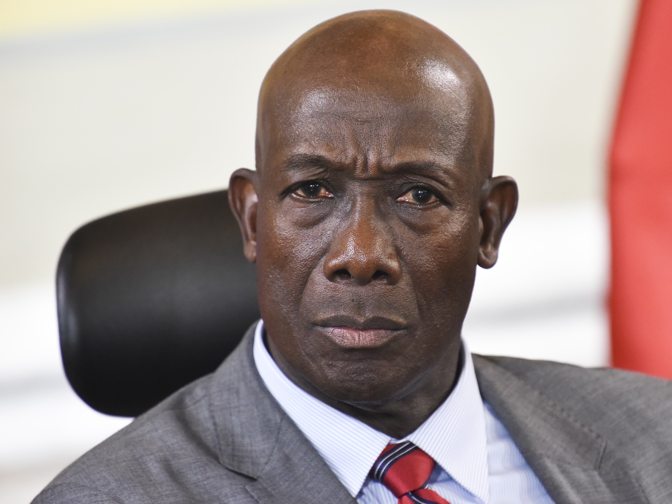 caption: Keith Rowley, the prime minister of Trinidad and Tobago, has called for global vaccine distribution based on models of "sharing and caring" that provide equitable access to small countries like his and "benefit of all humankind and not just the privileged, well-heeled few."