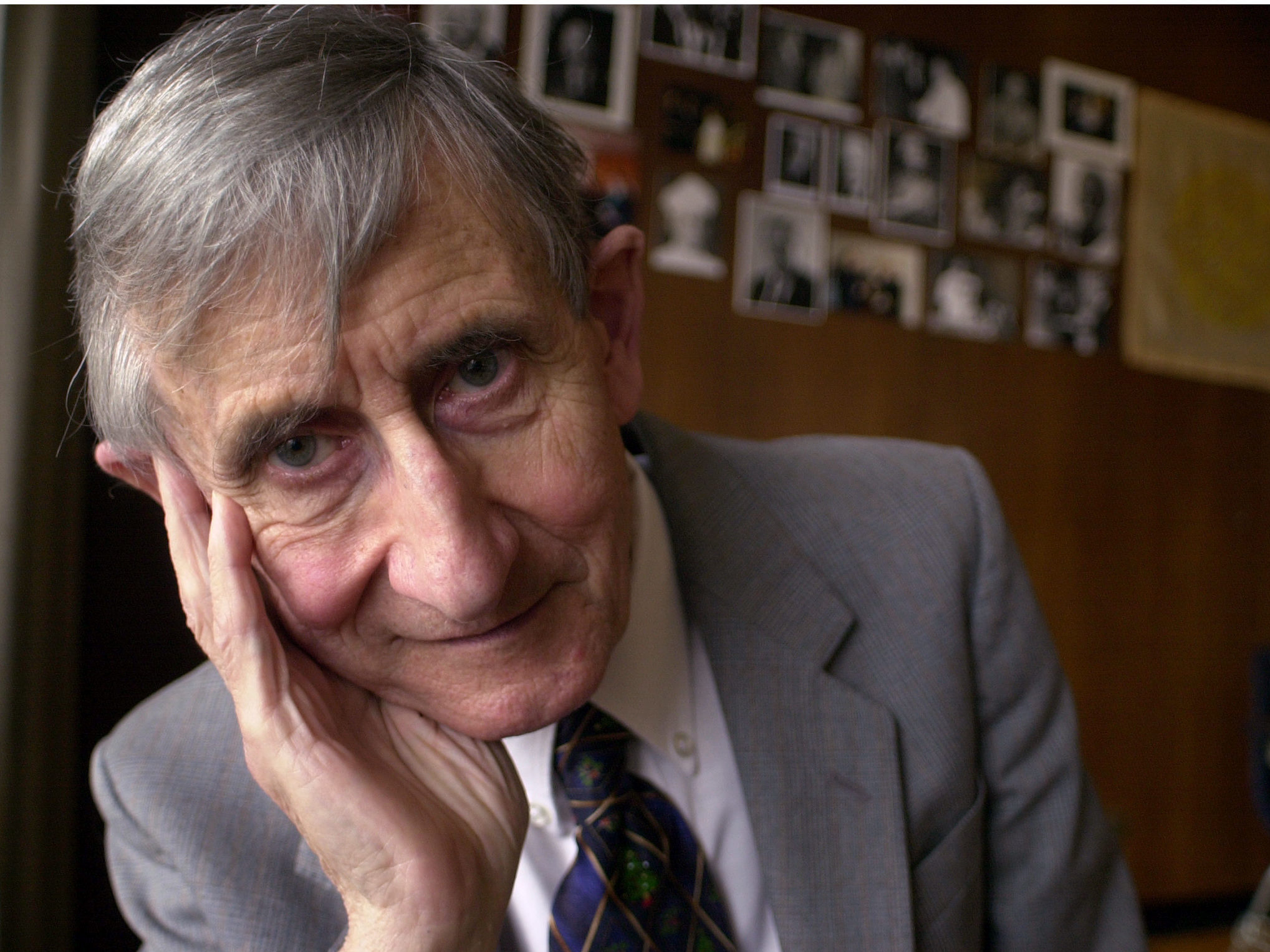 caption: Freeman Dyson was known for thinking big on topics ranging from extraterrestrials to fundamental physics.