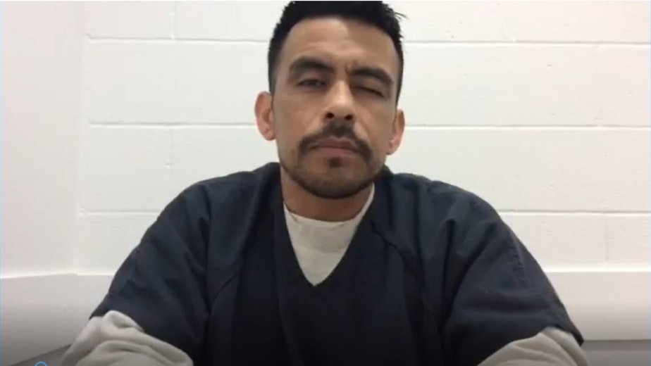 caption: Detainee Jesus Chavez alleges guards at the NW Detention Center hit him and two other men in retaliation for a hunger strike. 