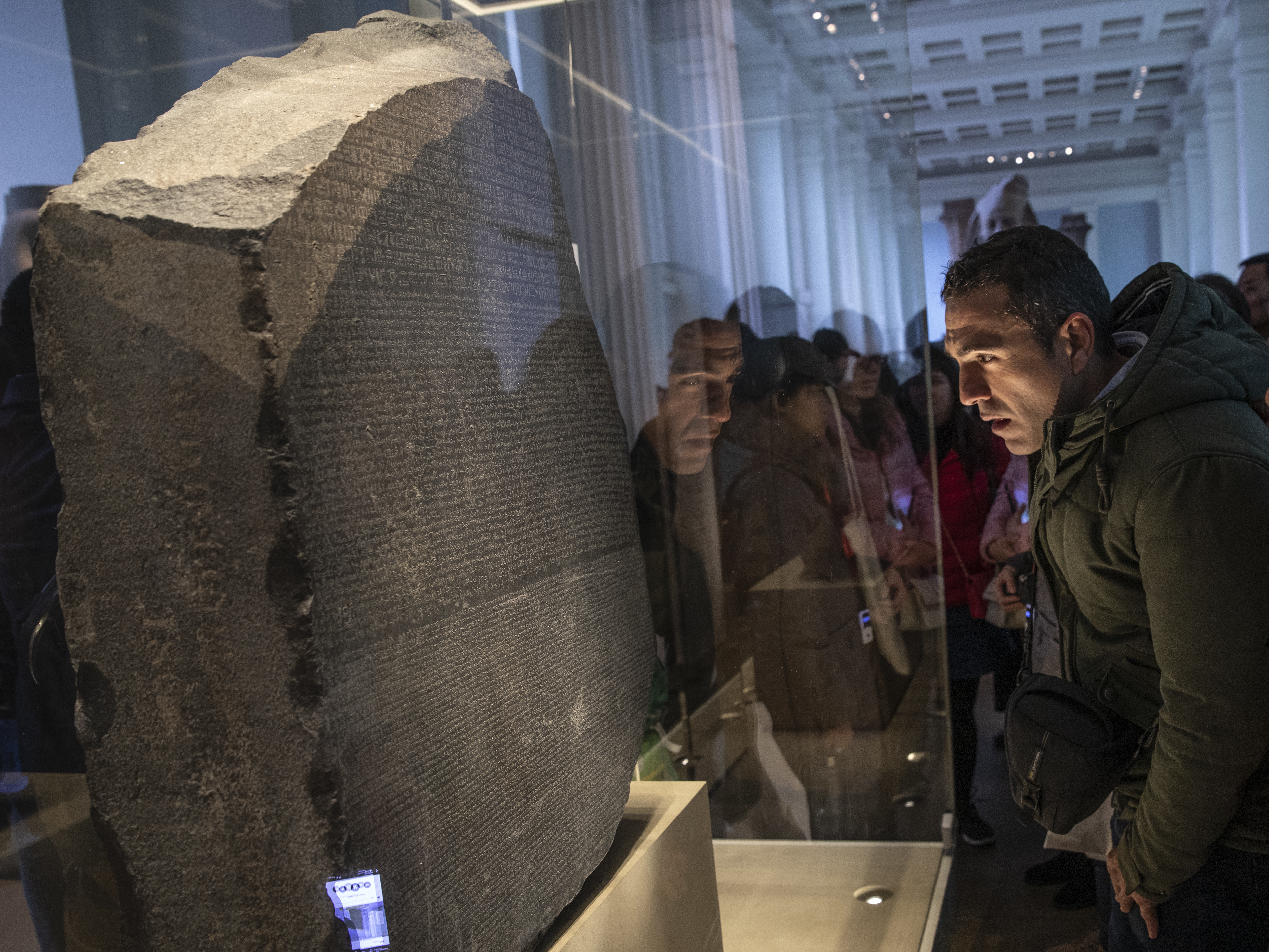 caption: The petition calling for the return of the ancient Egyptian works states, "The presence of these artefacts in the British Museum to this day supports past colonial endeavors of cultural violence and deprives Egypt as the country of origin of not only the physical return of these objects, but also of their important role as Egyptian cultural heritage that spans a millennia of rich history."