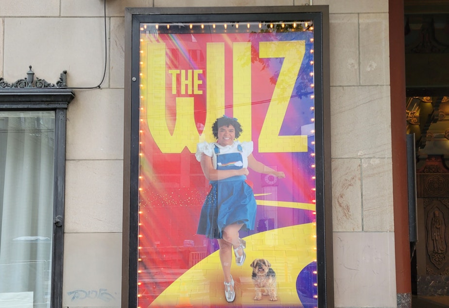 The poster for THE WIZ at the 5th Ave Theater