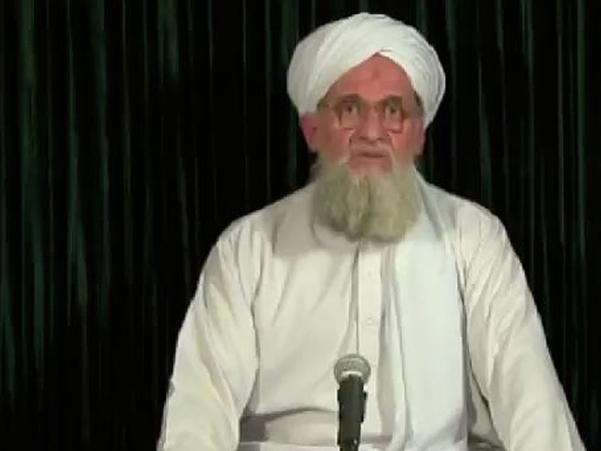 caption: This still image obtained September 10, 2012, from IntelCenter shows Ayman al-Zawahiri speaking from an undisclosed location.