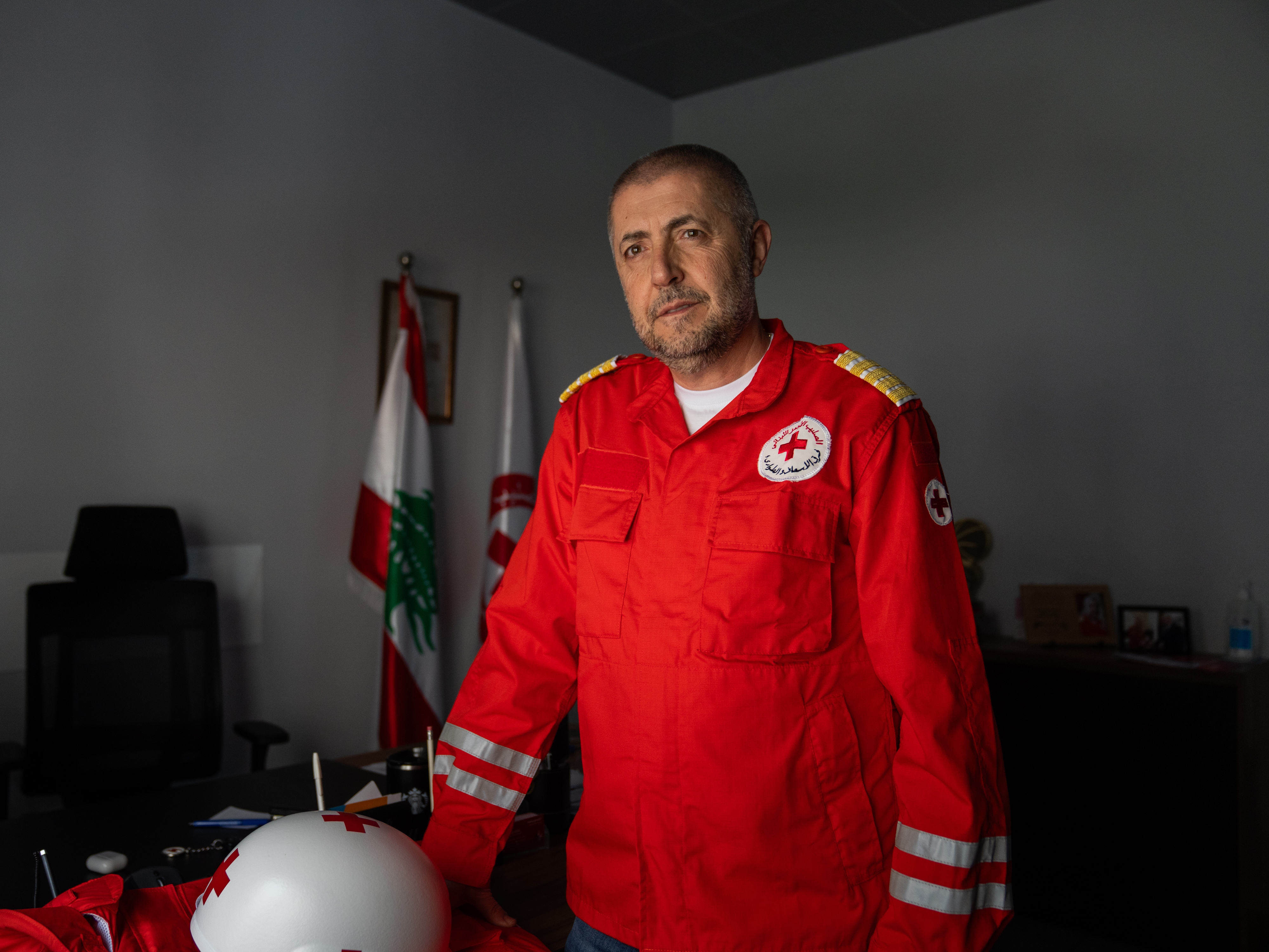 caption: Red Cross director of emergency medical services Alexy Nehme has asked United Nations peacekeepers and Israeli officials why volunteer paramedic Assaf was killed.