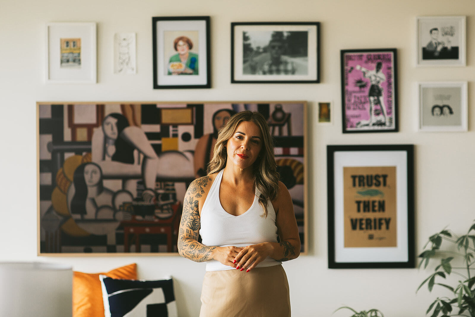 caption: Bellingham school board director and WinkWink owner Jenn Mason stands for a portrait.
