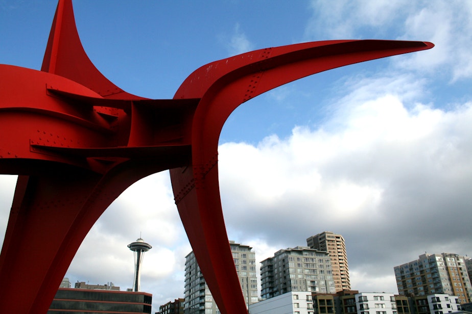 caption: Alexander Calder's "Eagle" at Seattle's Olympic Sculpture Park. 