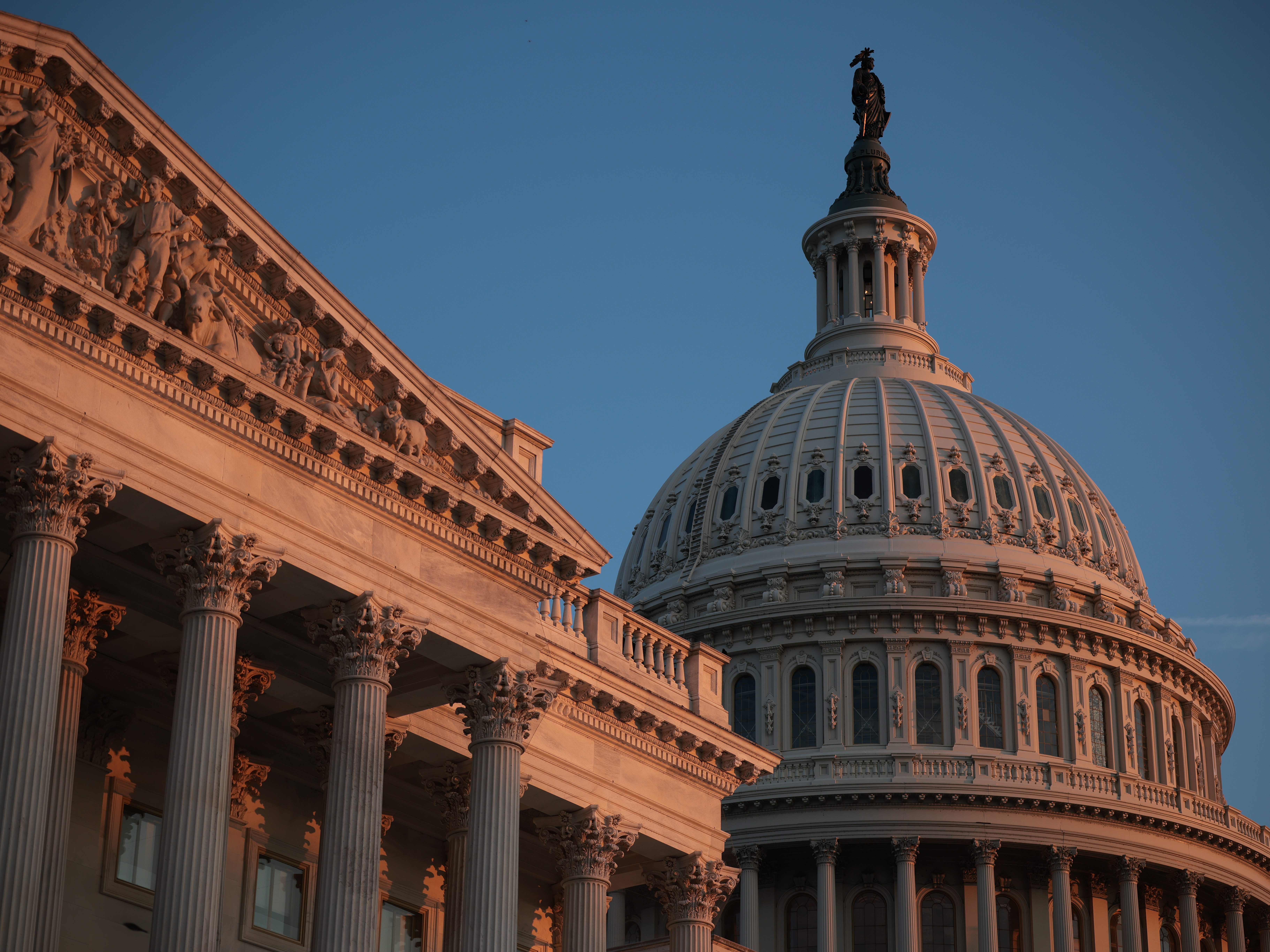 caption: The U.S. Capitol is seen during a procedural vote on the One Big Beautiful Bill Act in July in Washington, DC.