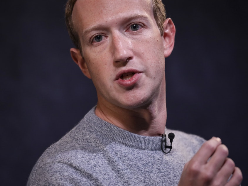 caption: Facebook CEO Mark Zuckerberg says his thinking has "evolved" on how to balance free speech and the harms of Holocaust denial.
