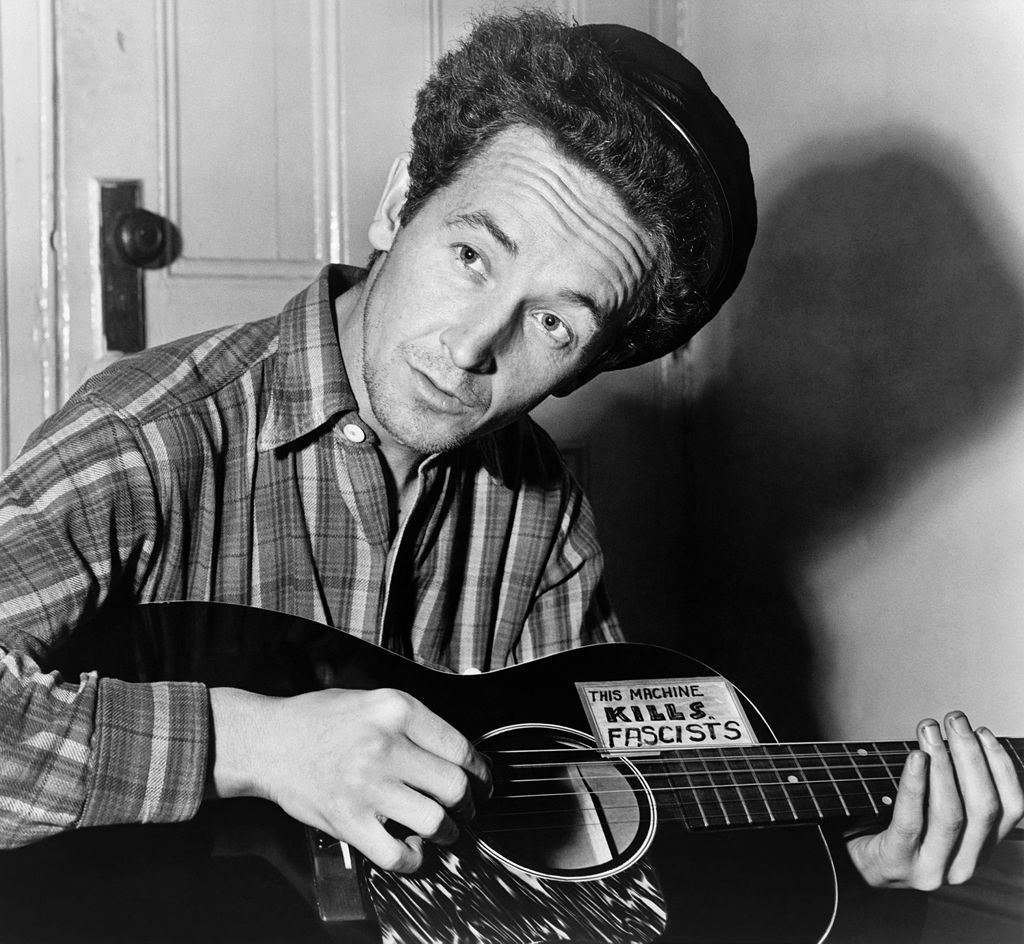 caption: Woodie Guthrie, 1943
