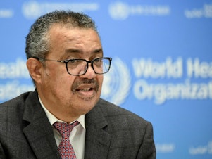 caption: On Friday, World Health Organization director general, Tedros Adhanom Ghebreyesus stated: "With great hope, I declare COVID-19 over as a global health emergency."