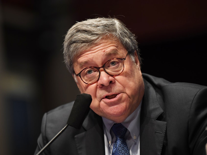 caption: Attorney General William Barr appears before the House Judiciary Committee on July 28.