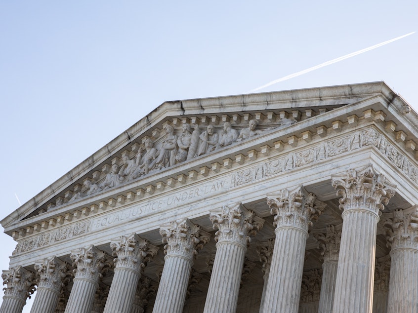 caption: The U.S. Supreme Court in Washington, D.C., on April 21.