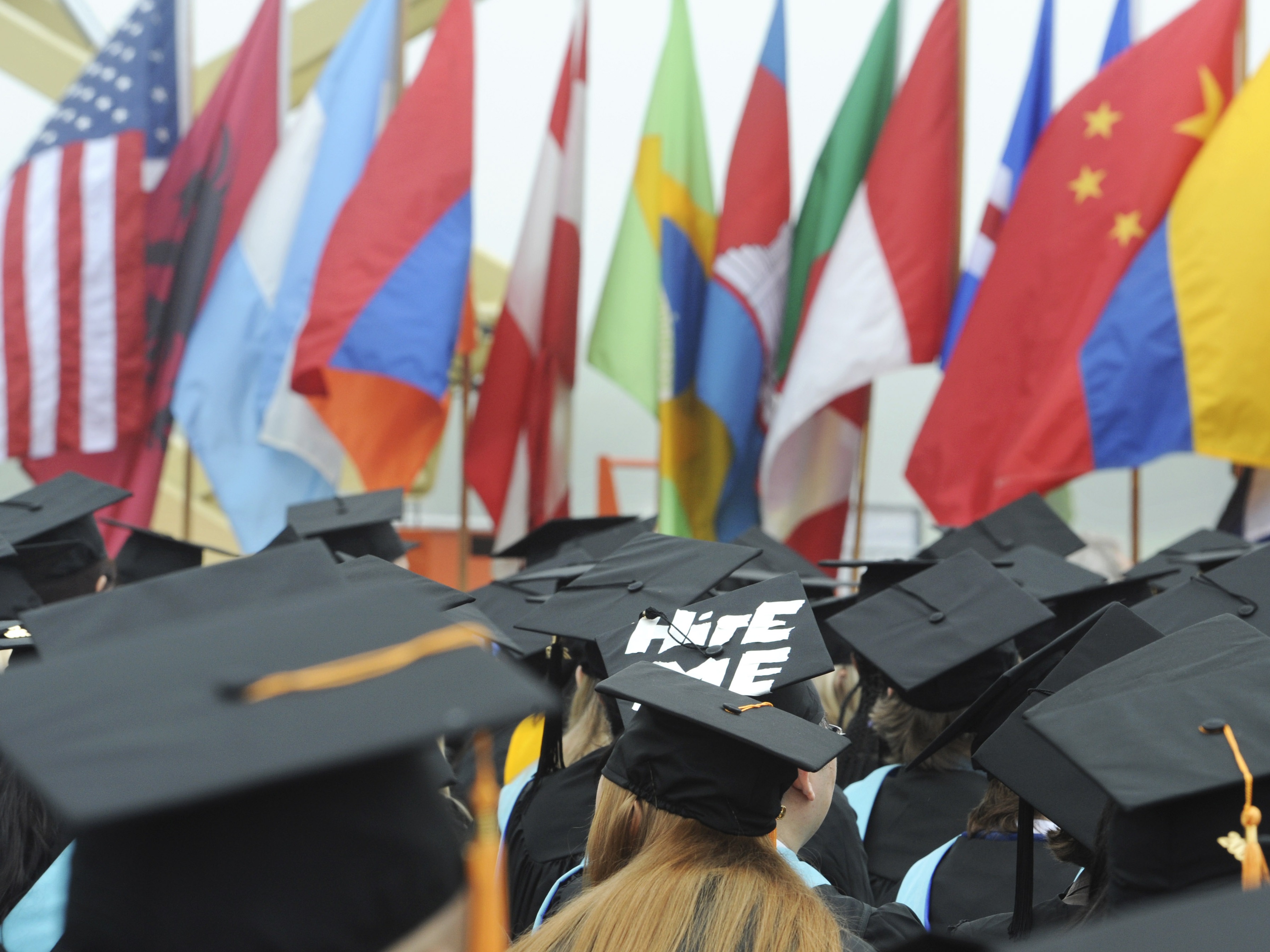 caption: Thousands of international students studying at U.S. universities have had their visa records terminated by the Trump administration, sometimes for infractions as minor as a traffic violation.