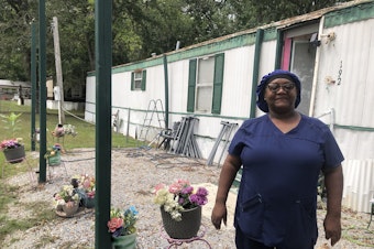 caption: Gladys Maull lives in the rural community of Hicks Hill, Ala. on land that's been in her family for generations. The on-site septic system is collapsing, and she can't afford a new one.